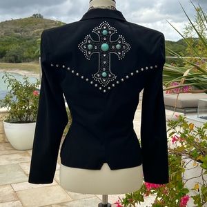 Rare Vintage DD Ranch Cross Studded Jacket! XS
